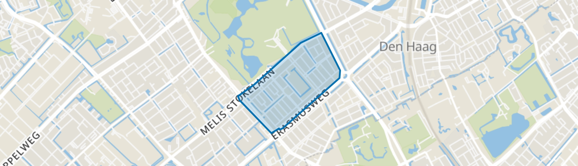 Moerwijk-West, Den Haag map