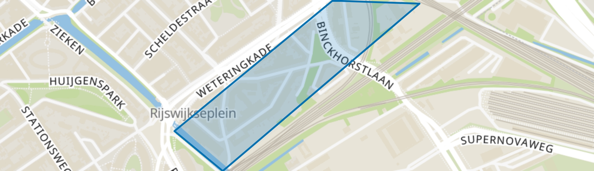 Rivierenbuurt-Zuid, Den Haag map