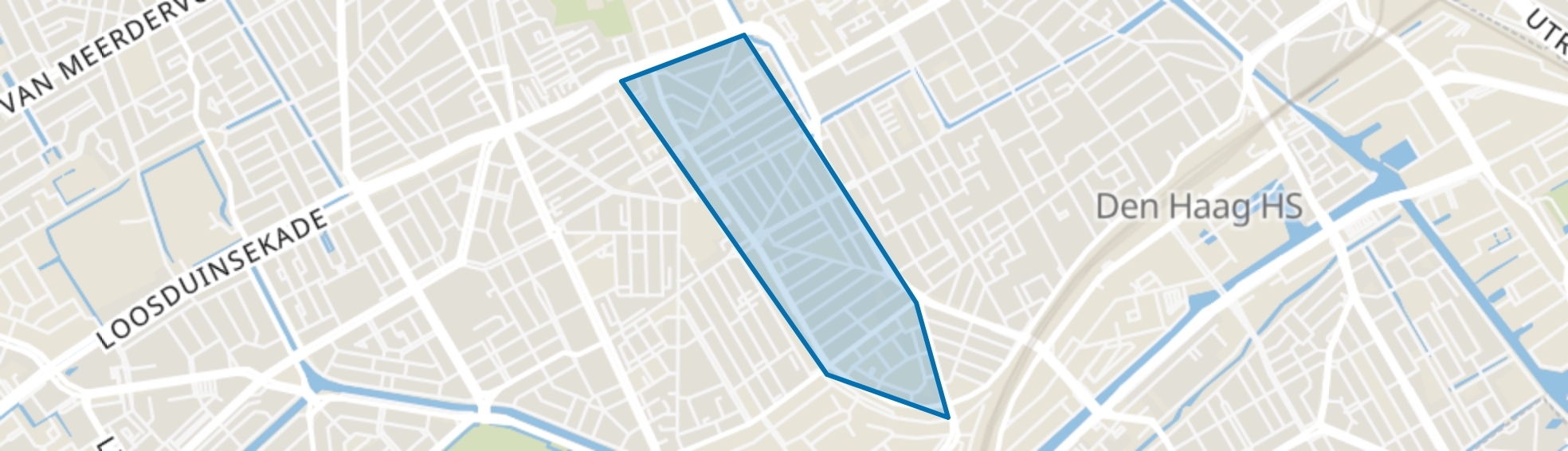 Schildersbuurt-West, Den Haag map