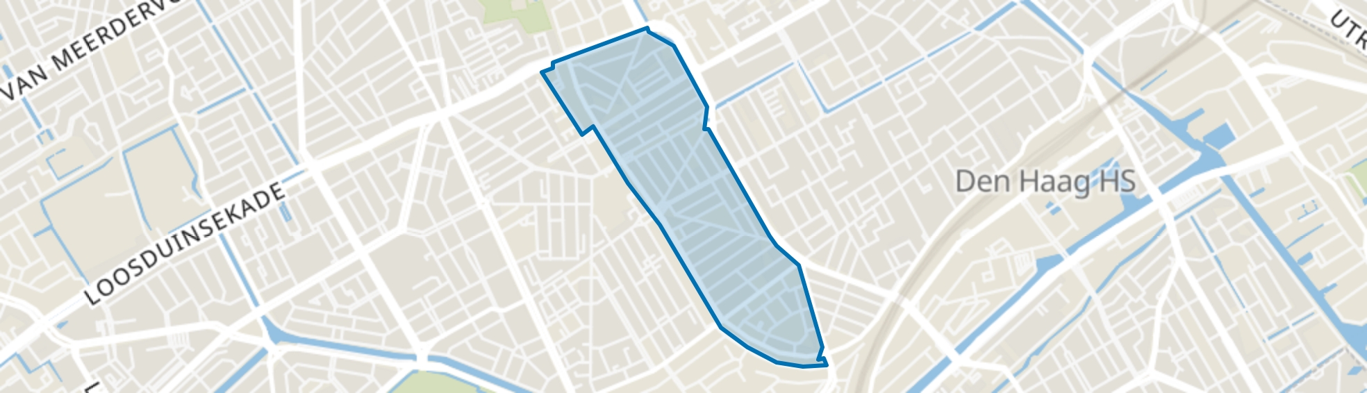 Schildersbuurt-West, Den Haag map