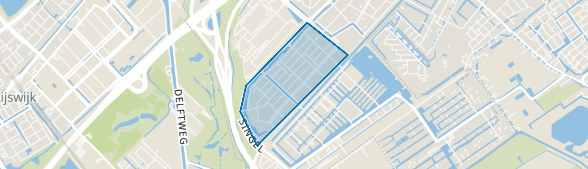 Singels, Den Haag map