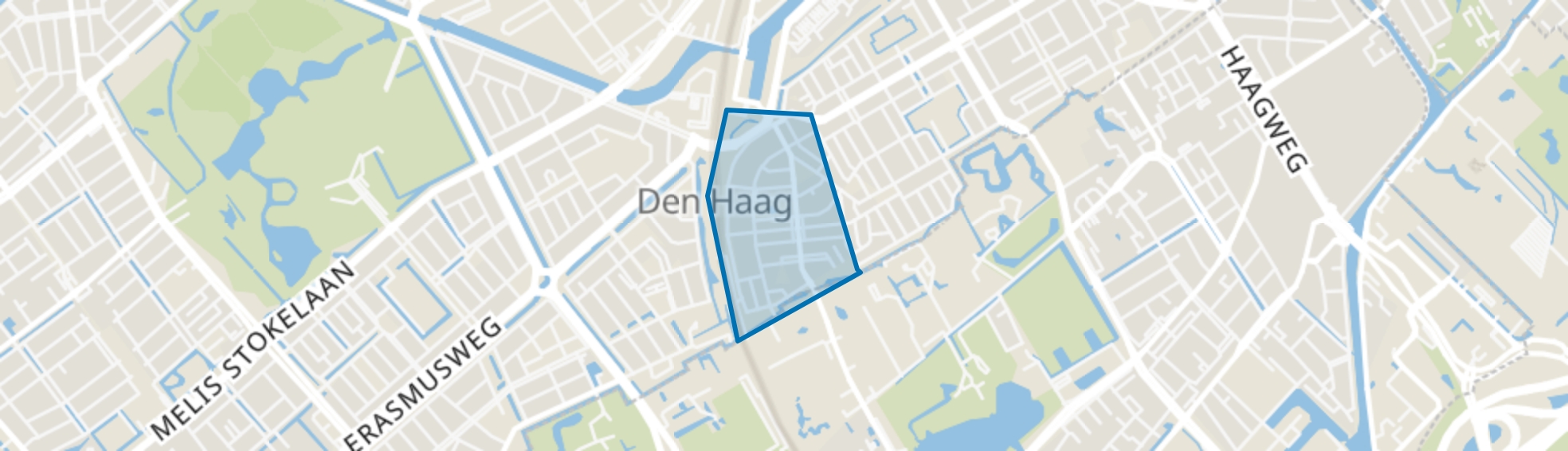 Spoorwijk, Den Haag map