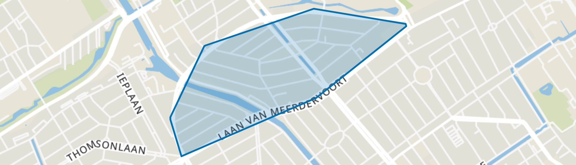 Sweelinckplein en omgeving, Den Haag map
