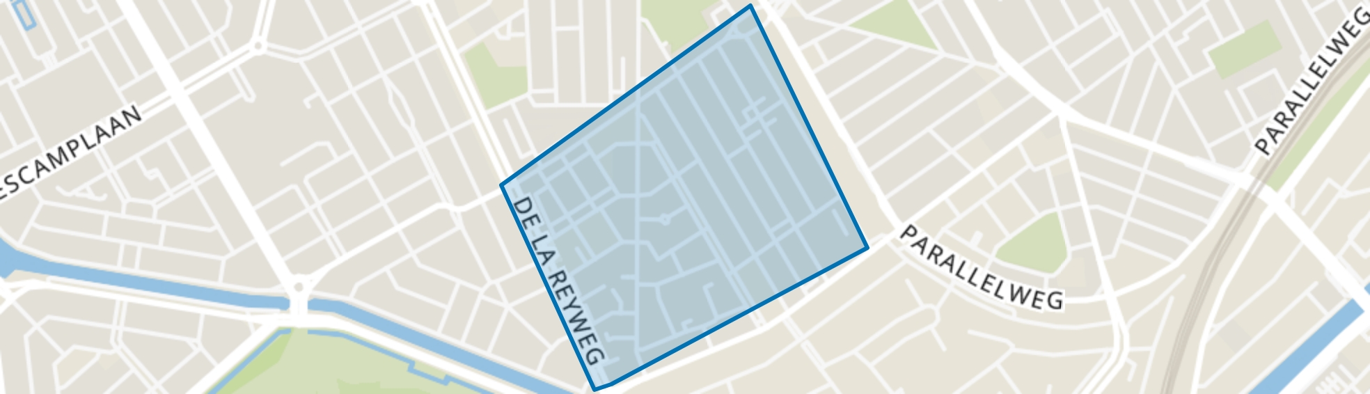 Transvaalkwartier-Zuid, Den Haag map