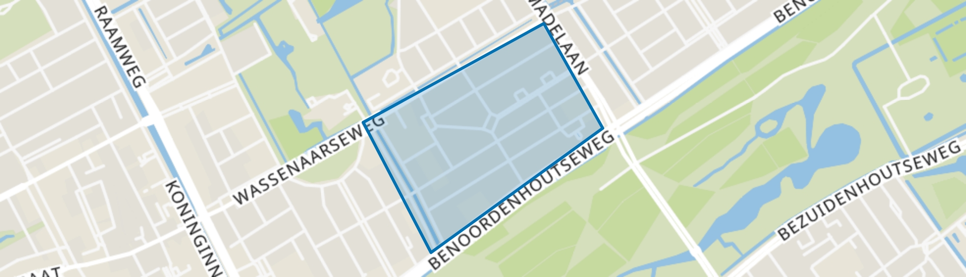 Van Hoytemastraat en omgeving, Den Haag map