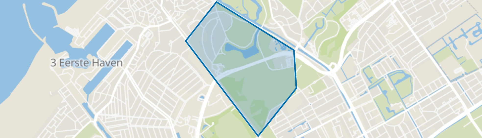 Van Stolkpark en Scheveningse Bosjes, Den Haag map