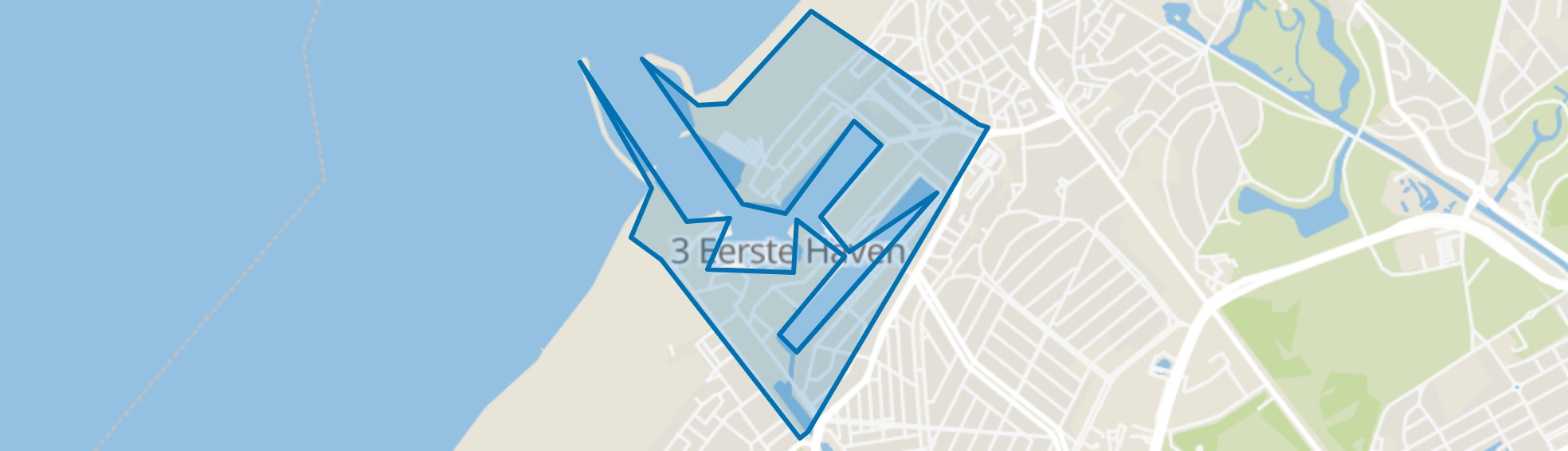 Vissershaven, Den Haag map