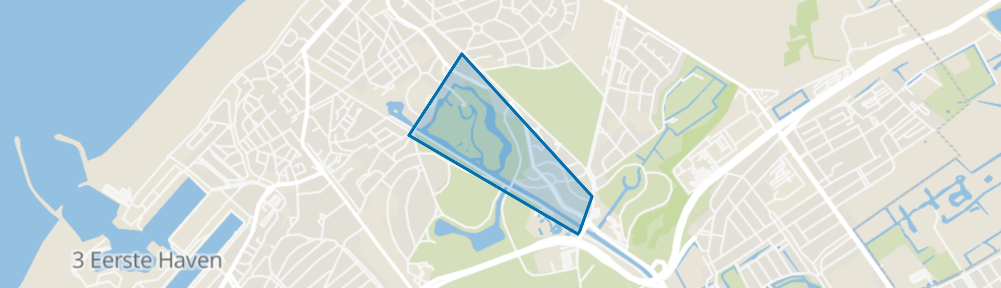 Westbroekpark, Den Haag map