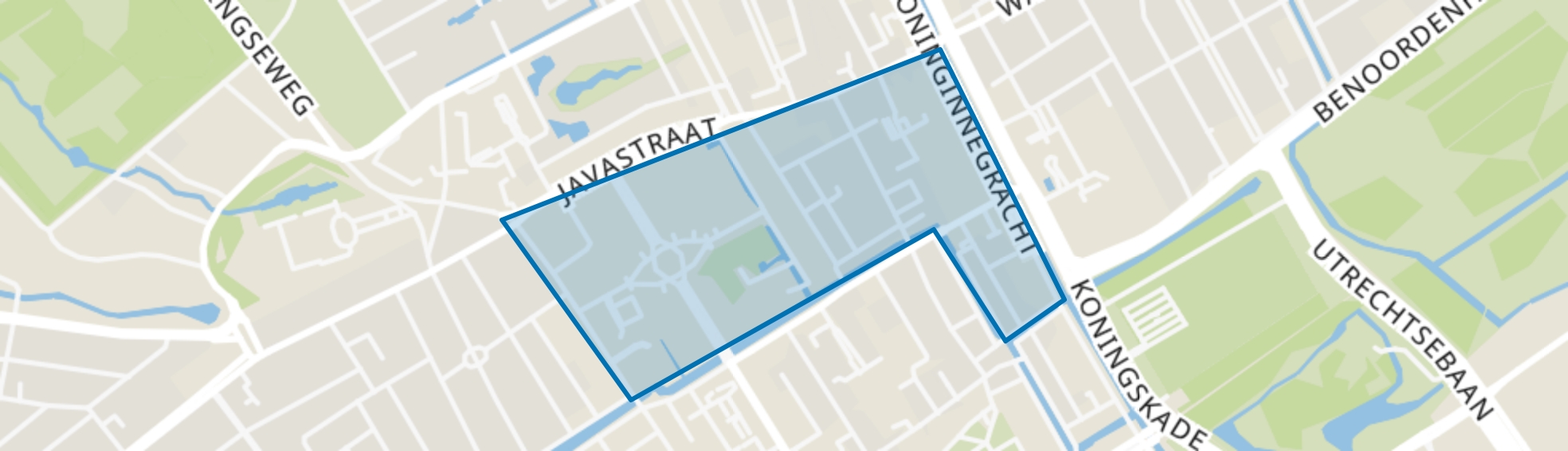 Willemspark, Den Haag map
