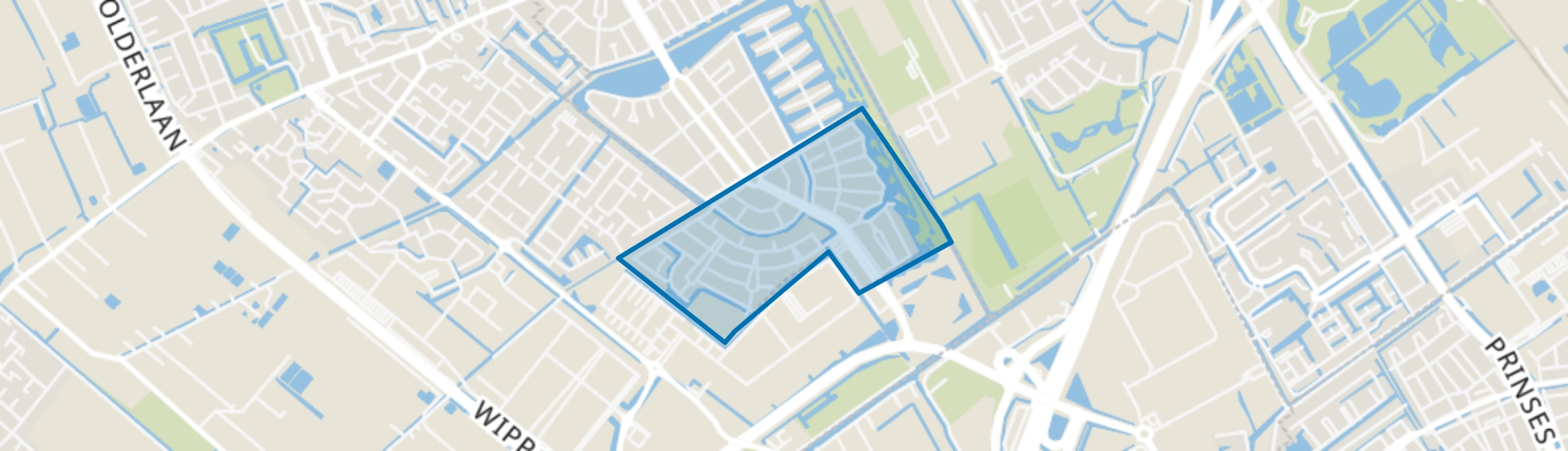 Zonne Veld, Den Haag map