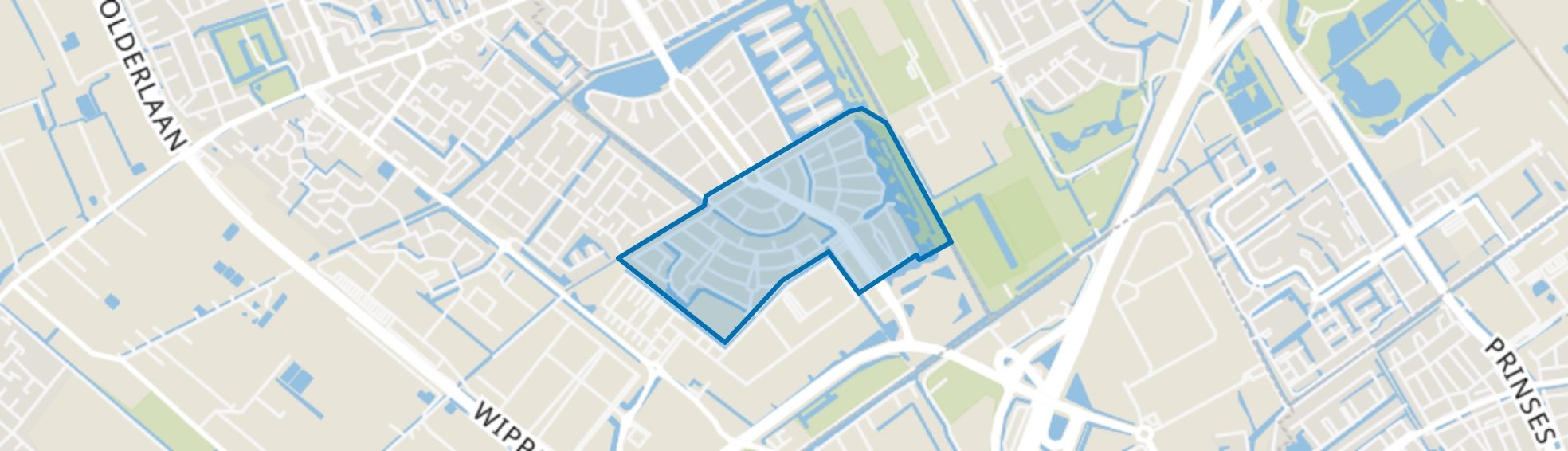 Zonne Veld, Den Haag map