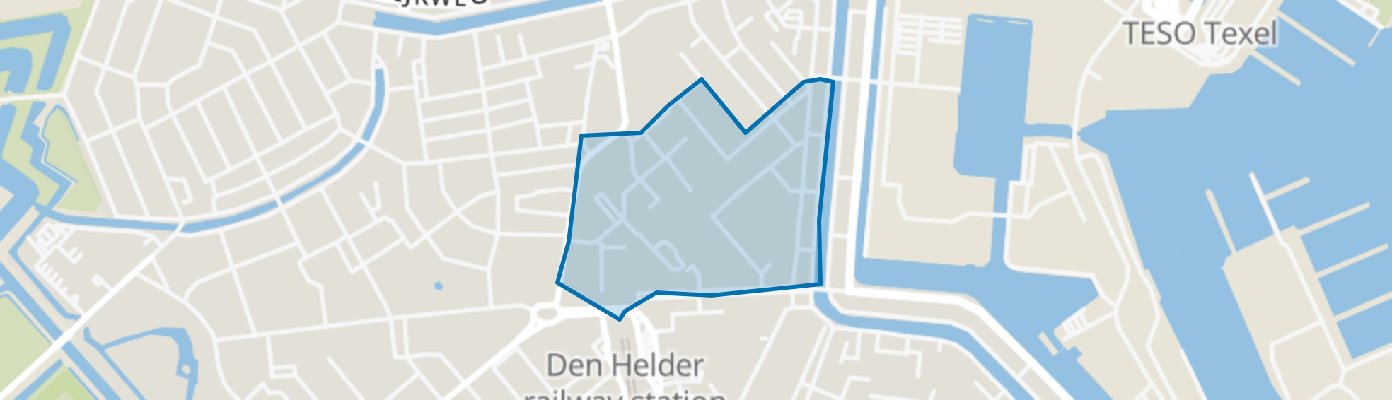 Centrum, Den Helder map