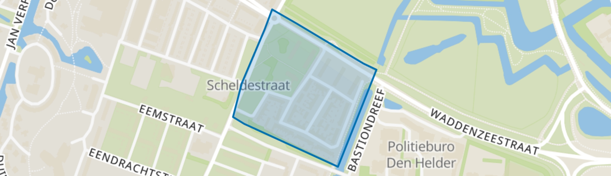 Kleine Rivierenbuurt, Den Helder map