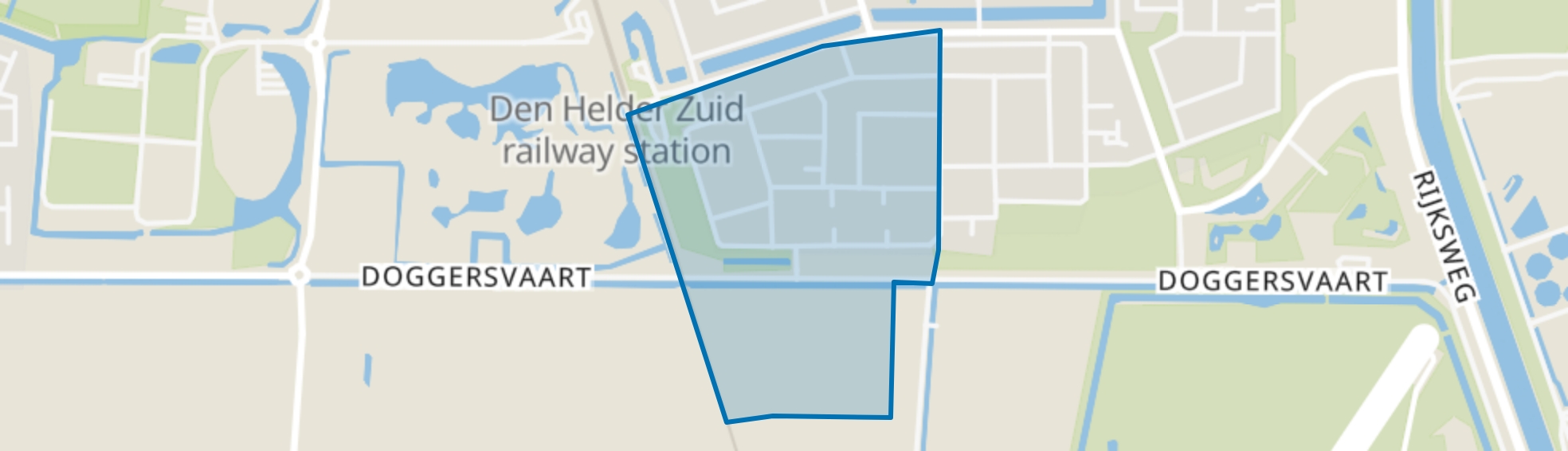 Landmetersbuurt, Den Helder map