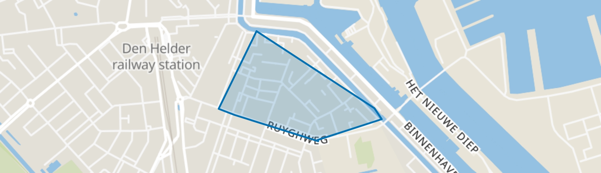 Visbuurt, Den Helder map