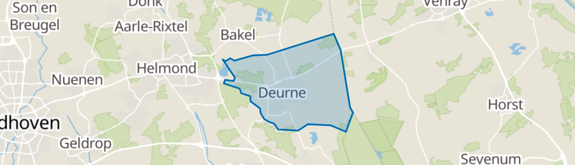 Deurne map