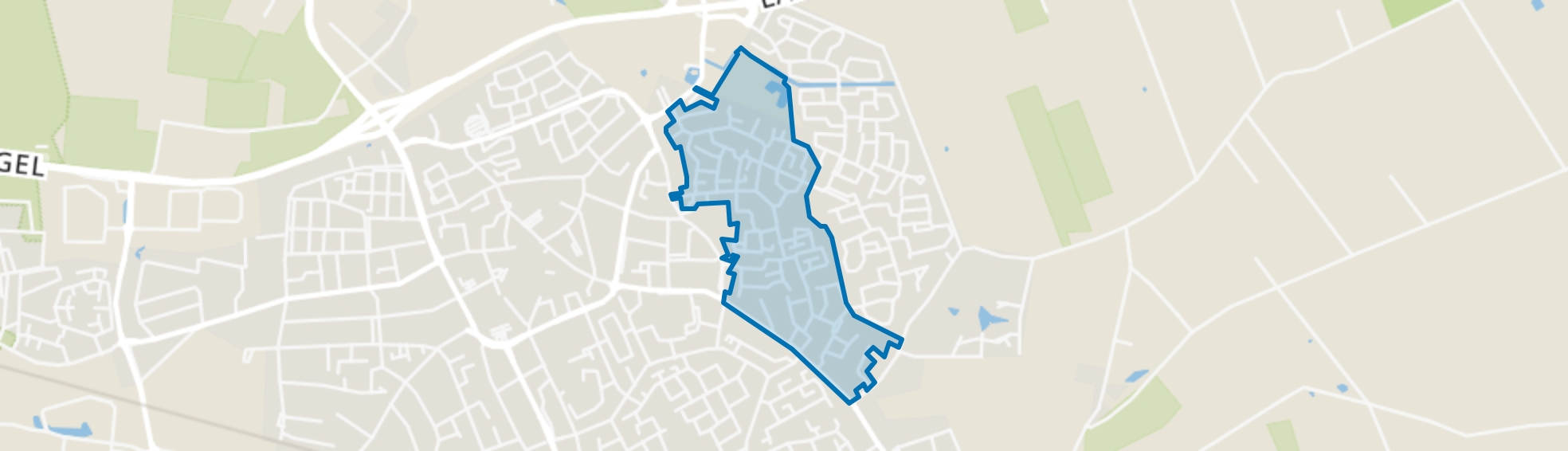 Heiakker-West, Deurne map