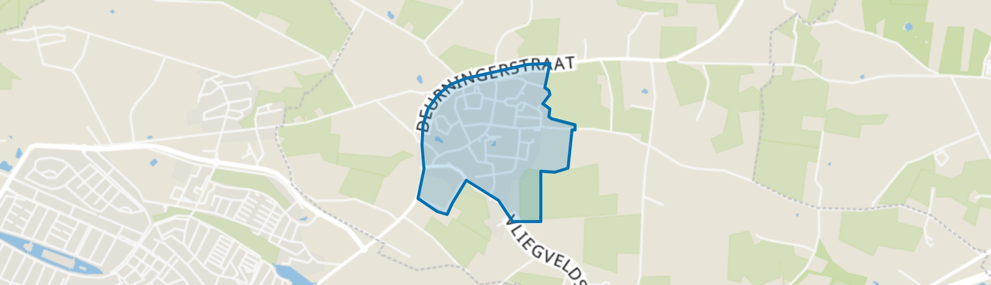 Deurningen kern, Deurningen (Gem. Dinkelland) map