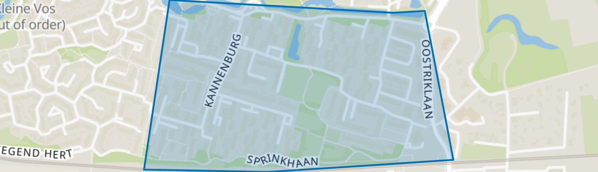 Het Oostrik, Deventer map
