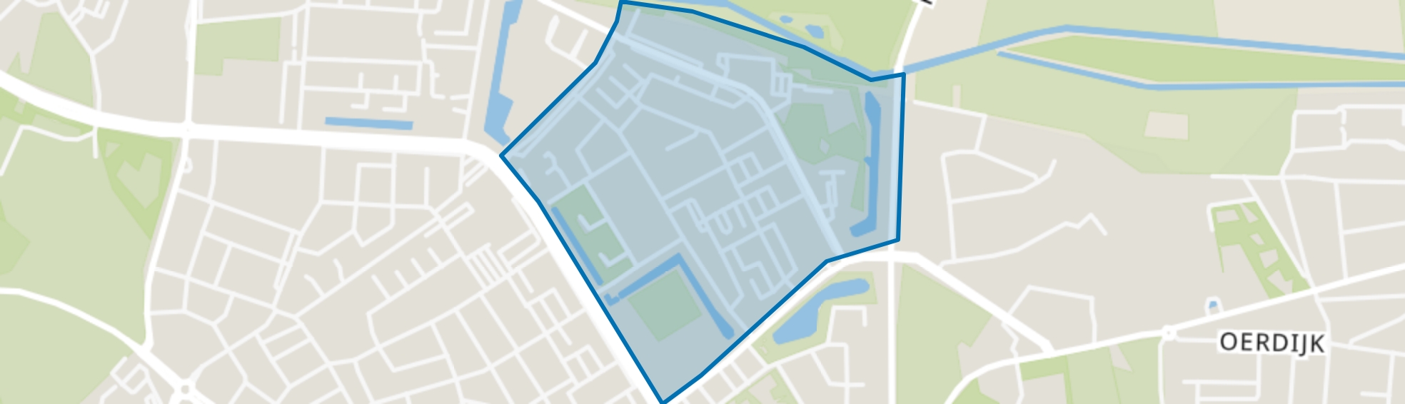 Oranjekwartier, Deventer map