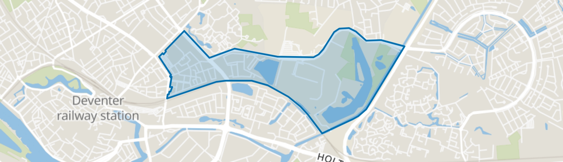 Rielerweg-Oost, Deventer map