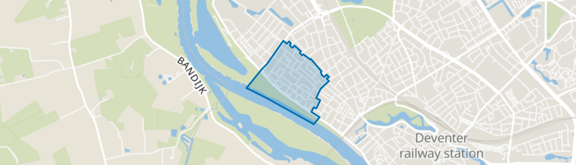 Zandweerd-Zuid, Deventer map