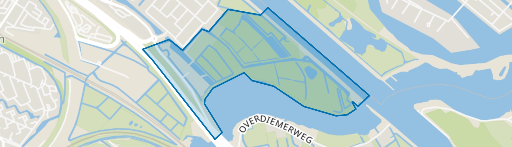 Diemerpolder, Diemen map
