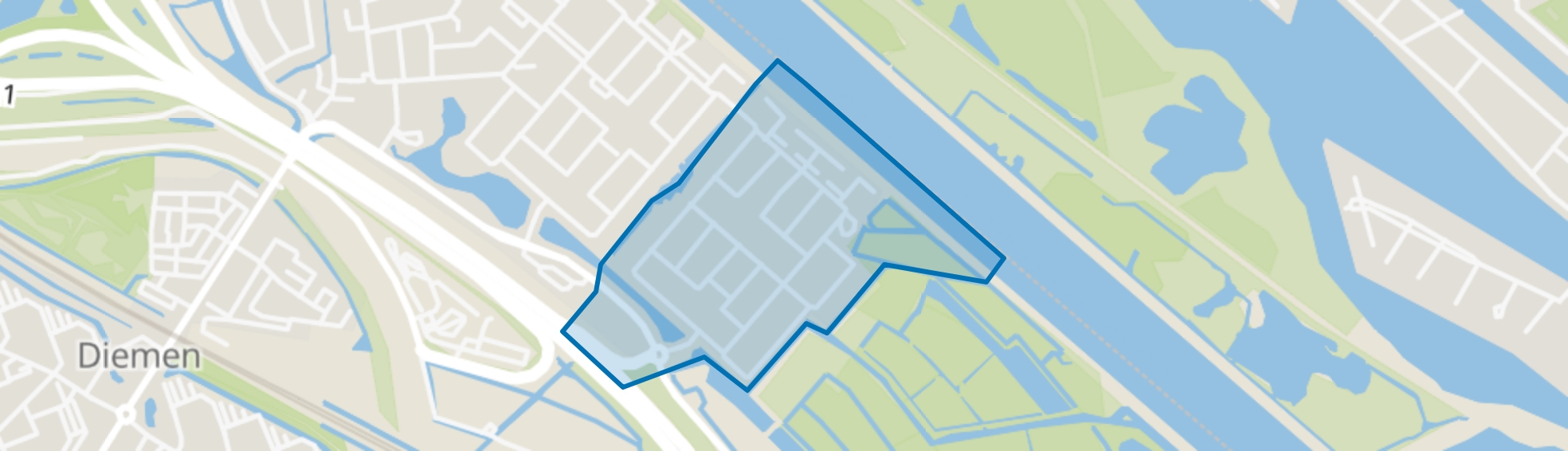 Vlindertuin, Diemen map