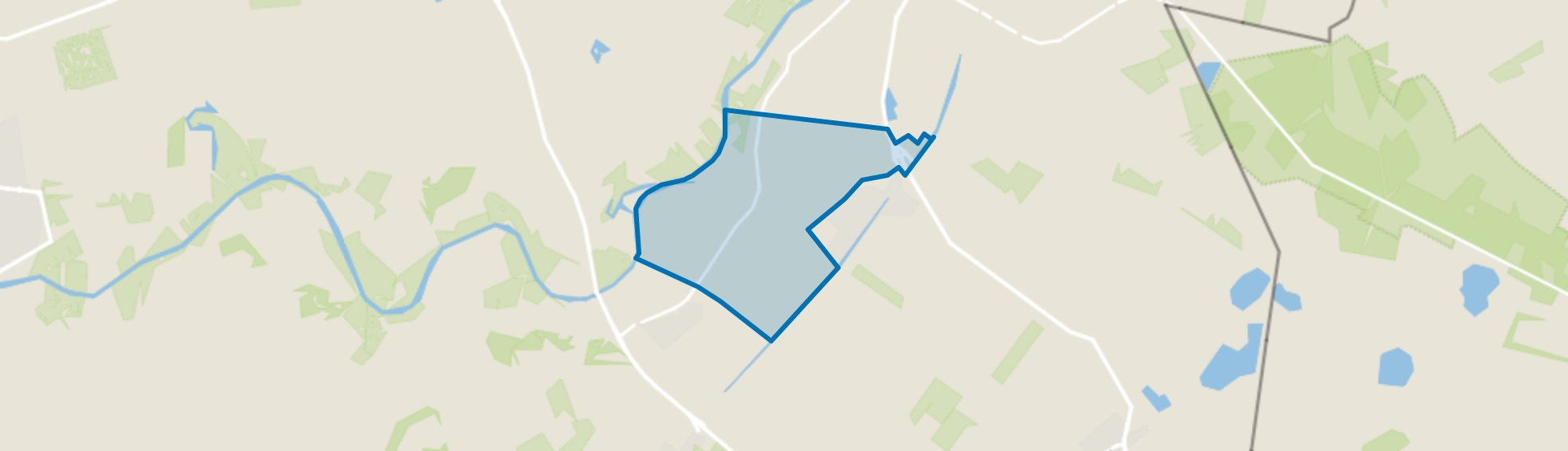Verspreide huizen Oud-Bergentheim, Diffelen map