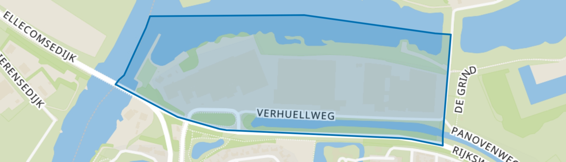 Bedrijventerrein Verhuellweg, Doesburg map