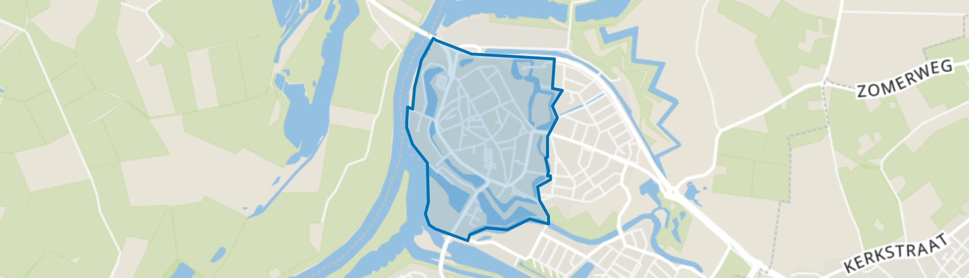 De oude Stad binnen de gracht, Doesburg map