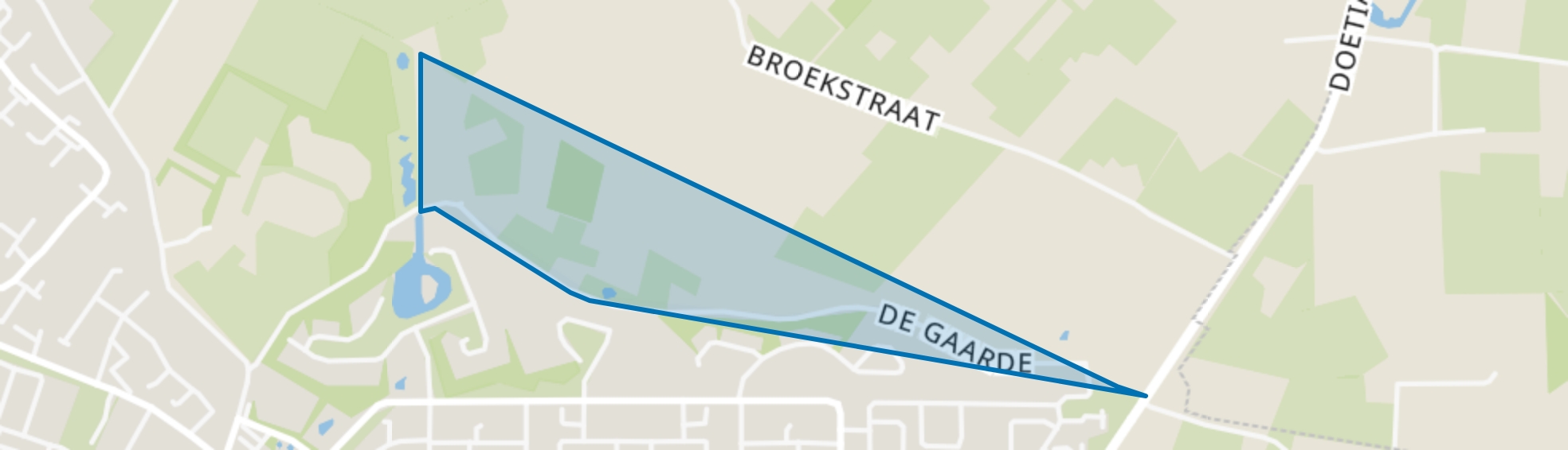 Buitengebied de Gaarde, Doetinchem map