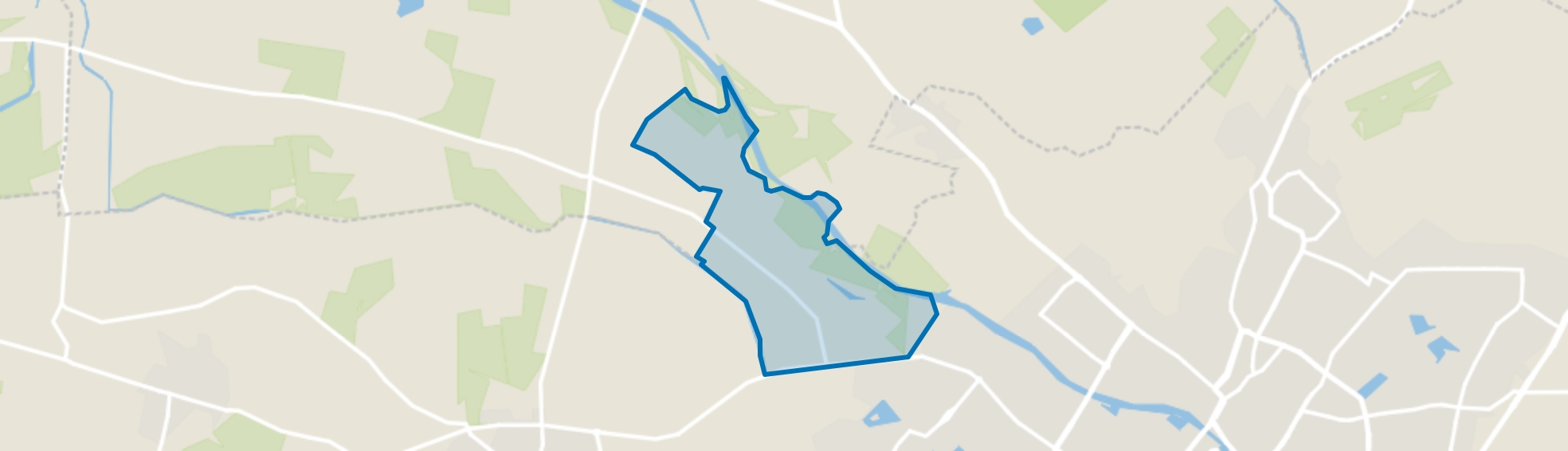 Buitengebied - De Huet, Doetinchem map