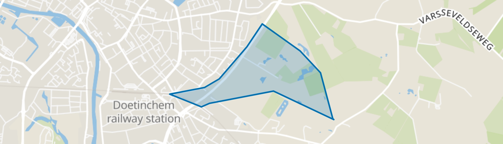 Buitengebied Vossenstraat, Doetinchem map