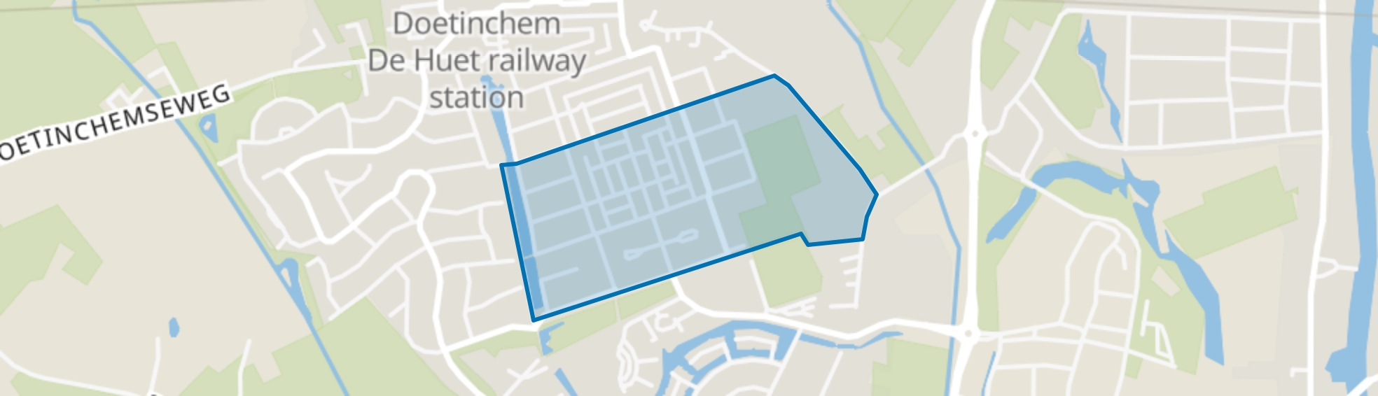 Stadskwartier - zuid, Doetinchem map