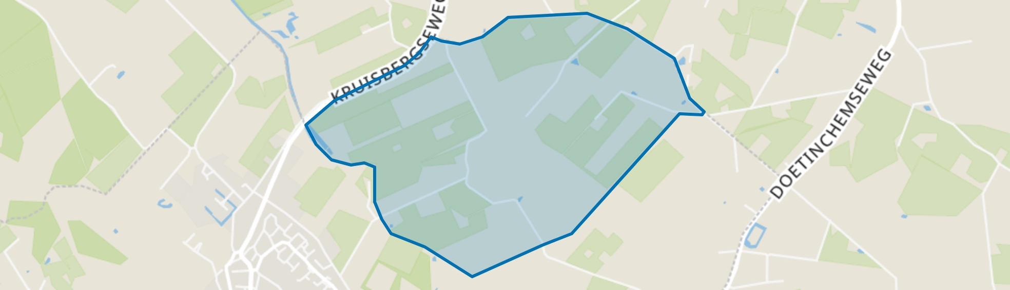 Wassinkbrink - noordwest, Doetinchem map