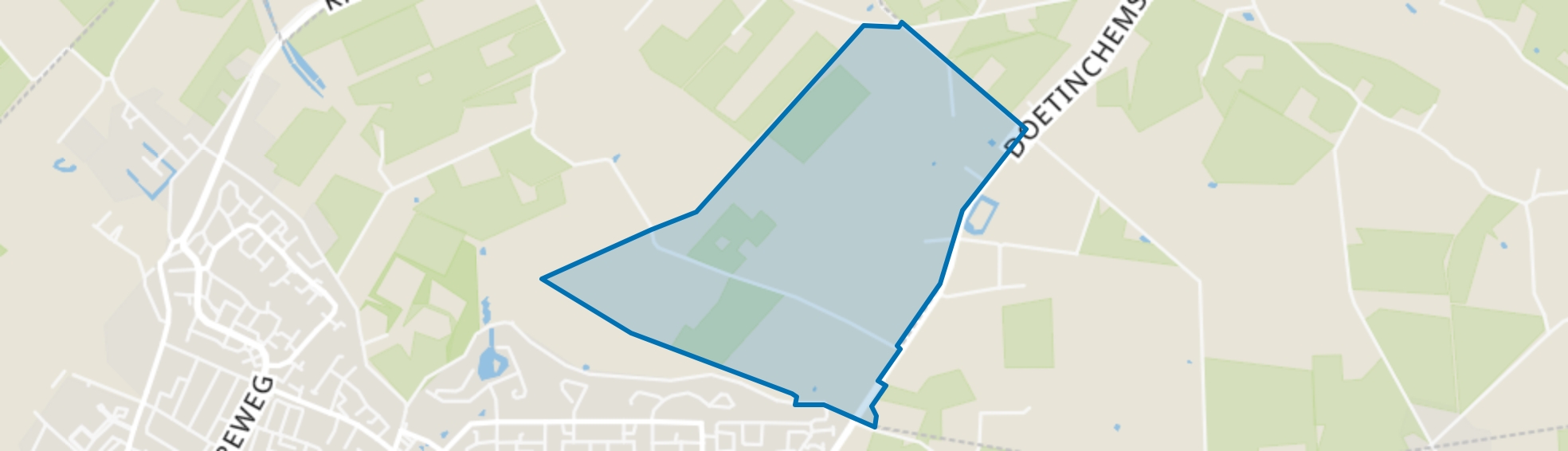 Wassinkbrink - zuidoost, Doetinchem map