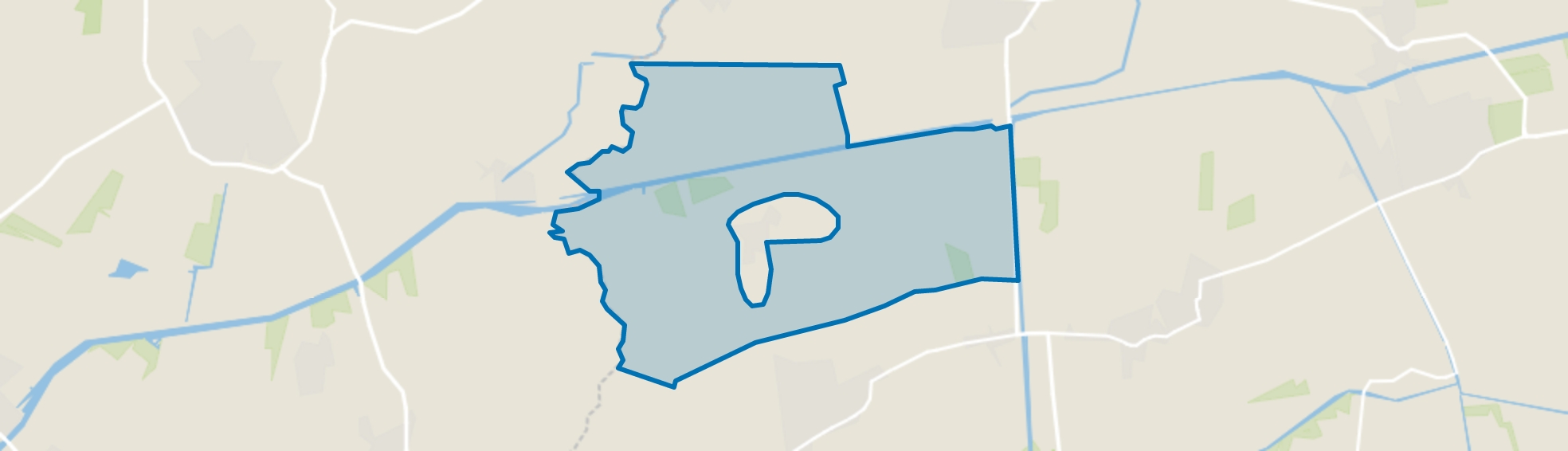 Verspreide huizen Lutjegast, Doezum map