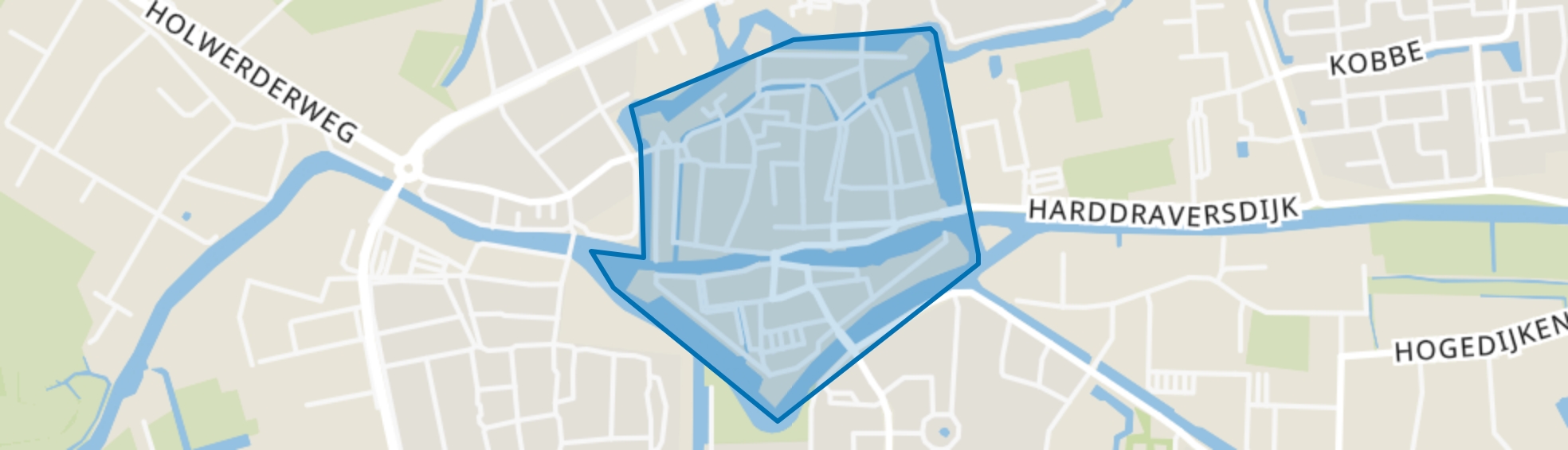 Dokkum binnen de Bolwerken, Dokkum map