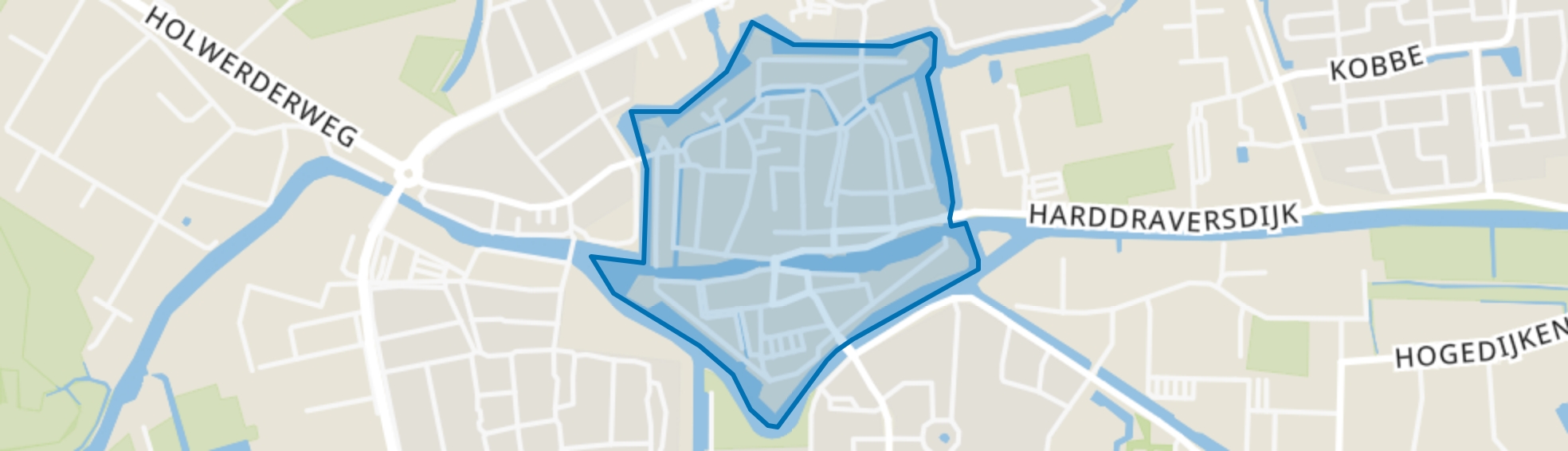 Dokkum binnen de Bolwerken, Dokkum map