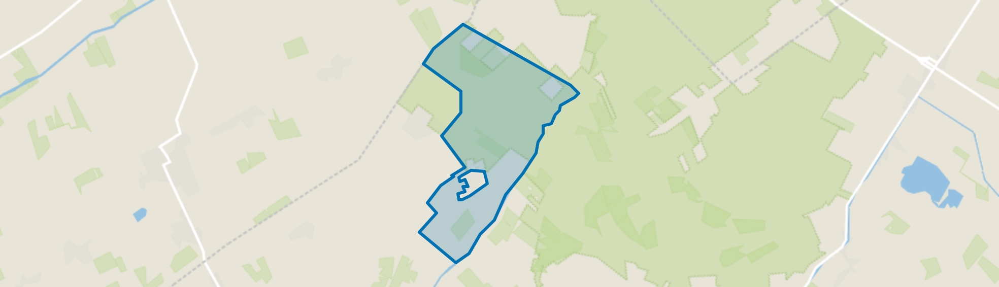 Verspreide huizen Doldersum, Doldersum map