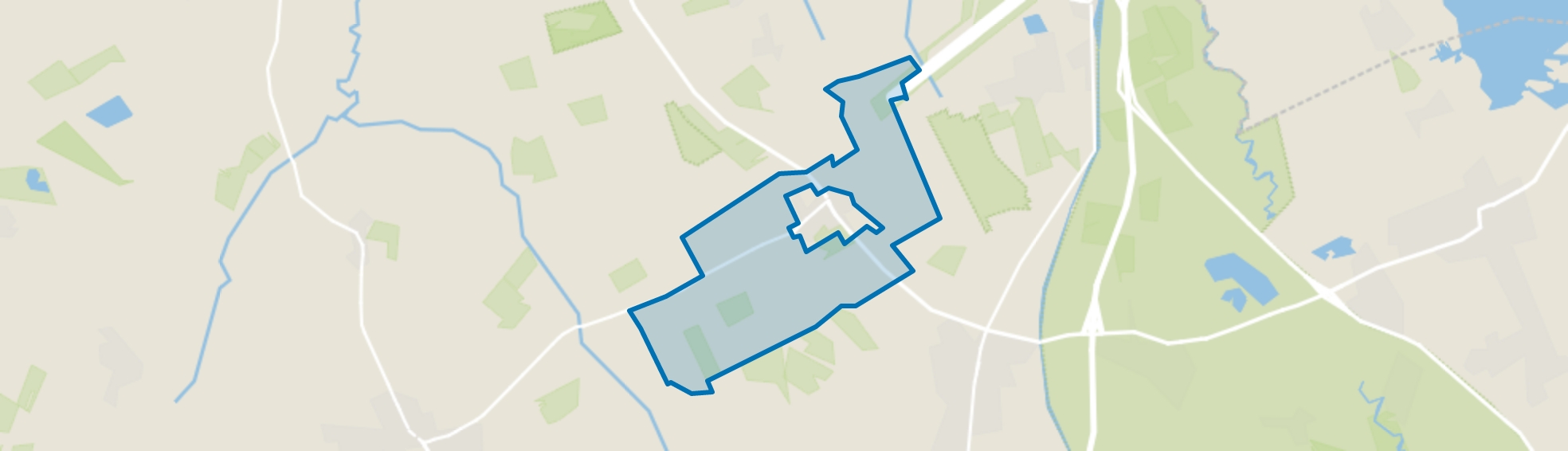 Verspreide huizen Donderen, Donderen map