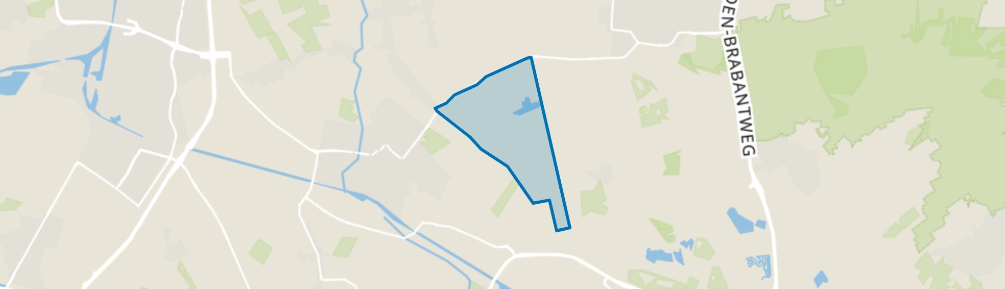 Buitengebied Klein Dongen/Dongen-Vaart, Dongen map