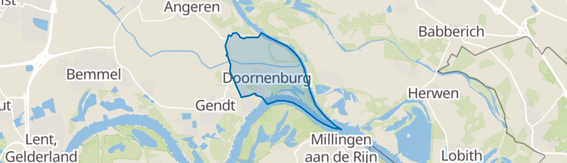 Doornenburg map