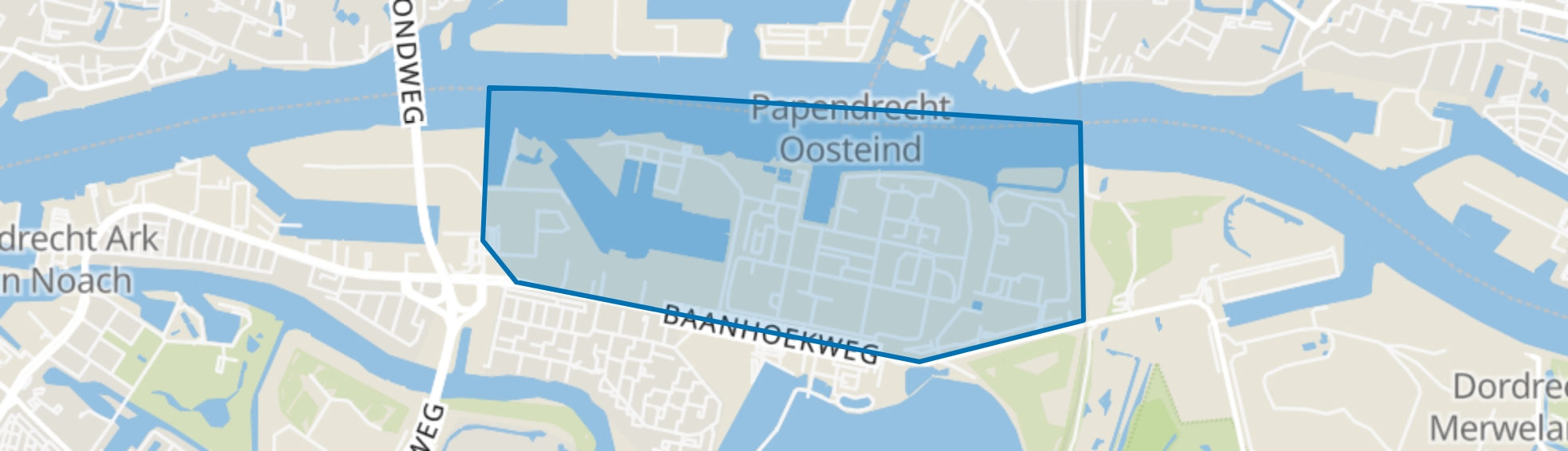 2e Merwedehaven en omgeving, Dordrecht map