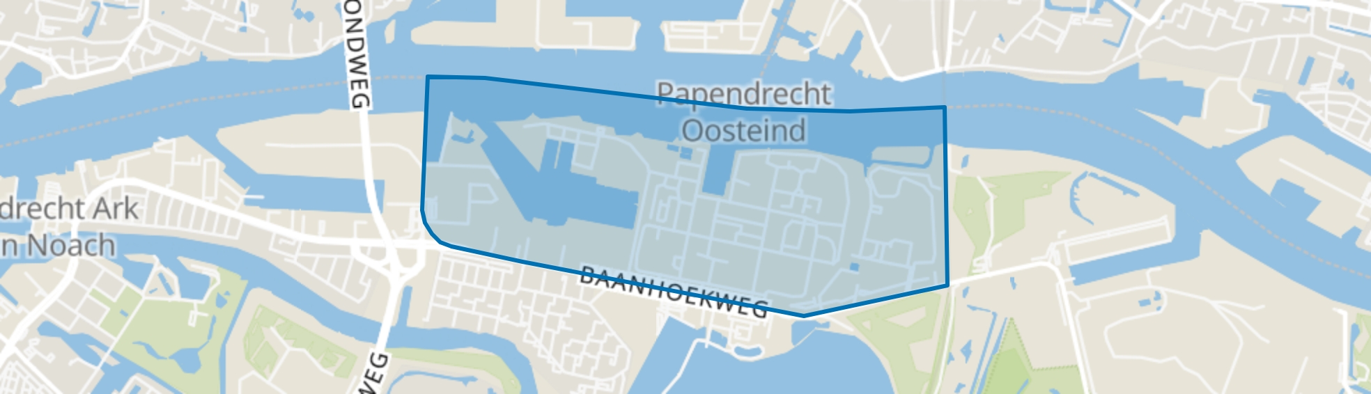 2e Merwedehaven en omgeving, Dordrecht map