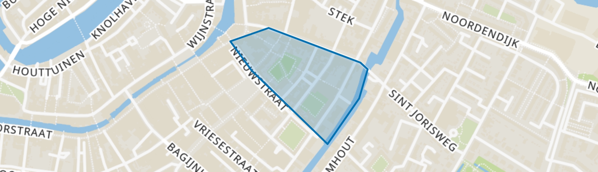 Augustijnenkamp en omgeving, Dordrecht map