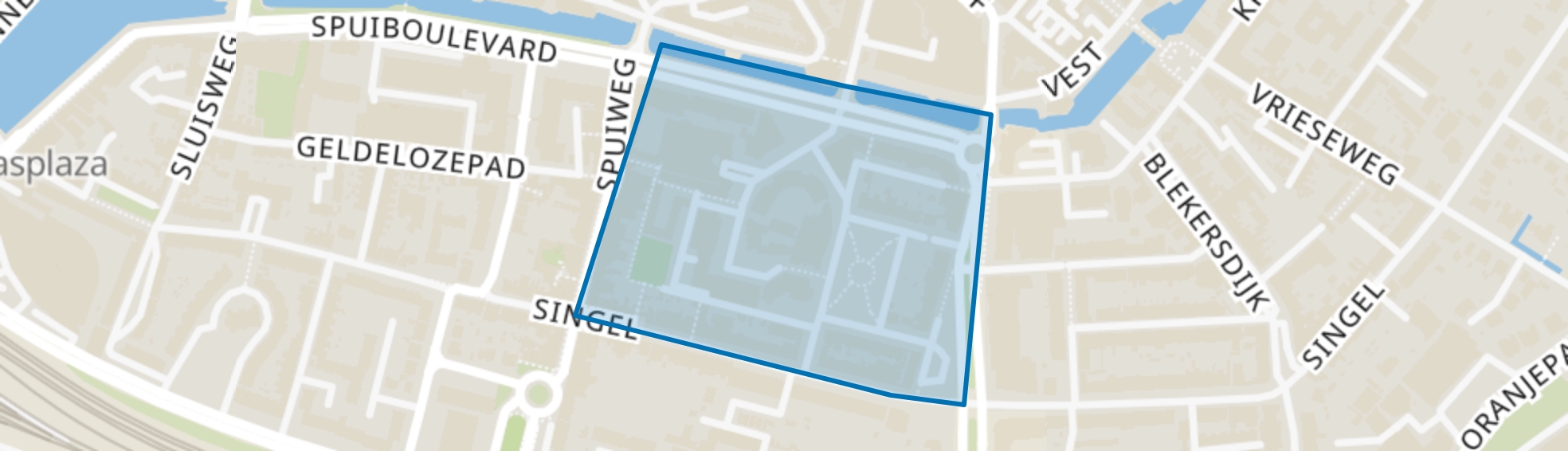 Beverwijcksplein en omgeving, Dordrecht map