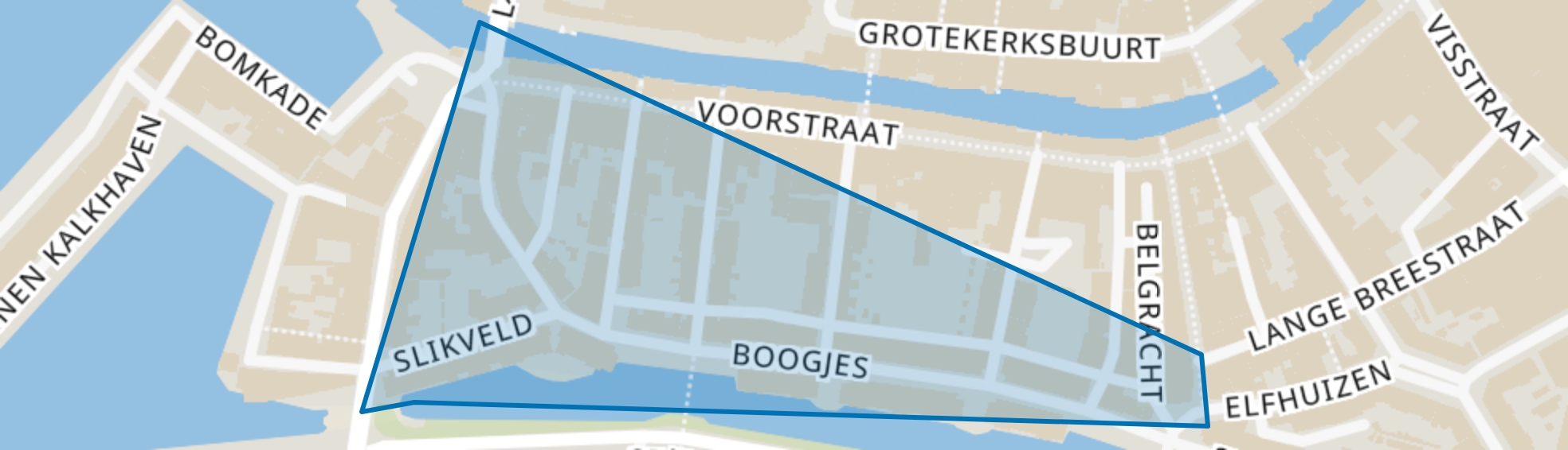 Boogjes en omgeving, Dordrecht map