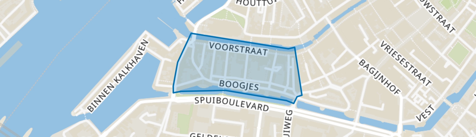 Boogjes en omgeving, Dordrecht map